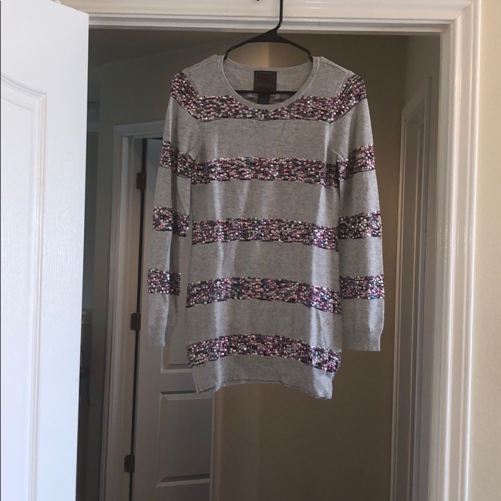 even angora/cashmere/wool blend sweater